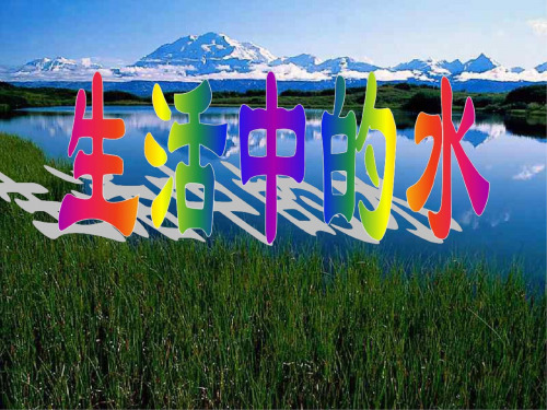 生活中的水浙教版