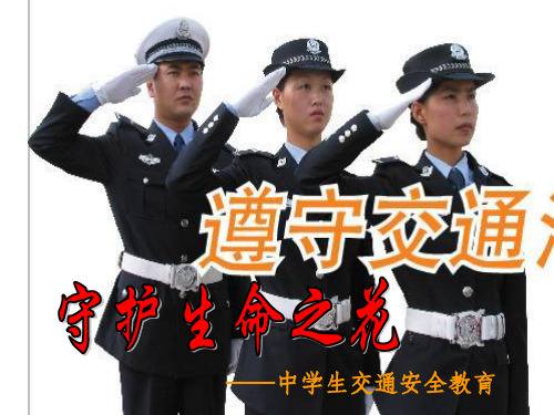 中学生交通安全主题班会ppt课件