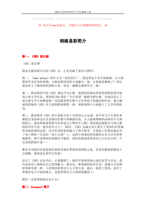 2018年洞路易斯简介-实用word文档 (14页)