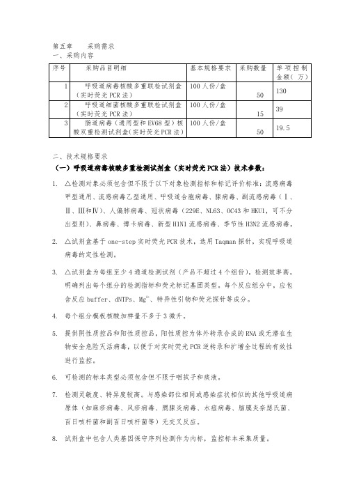 金额(万)1呼吸道病毒核酸多重联检试剂盒100人份盒