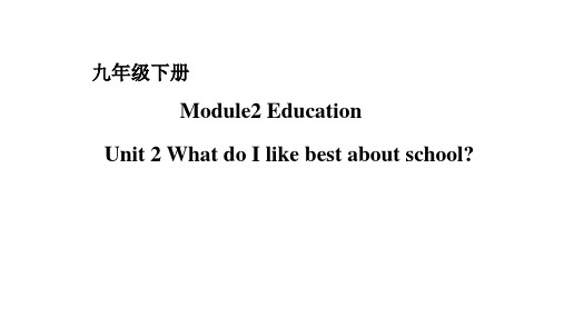 外研版九年级下册Module 2 Unit 2(共26张PPT)