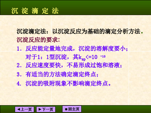 沉淀滴定法