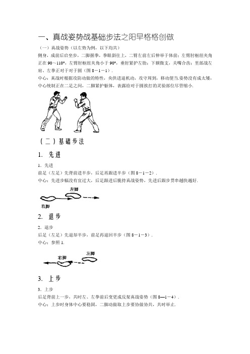 散打姿势和基本步法