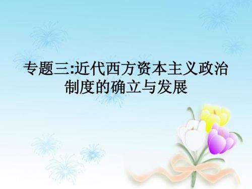 专题三、近代西方资本主义制度的确立和发展