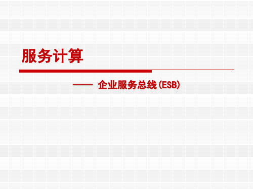 【07】 企业服务总线ESB