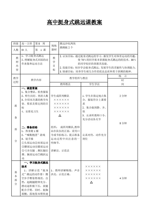 高中挺身式跳远课教案[5]