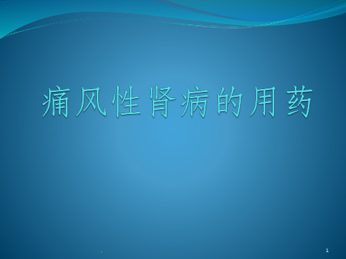 痛风肾ppt课件