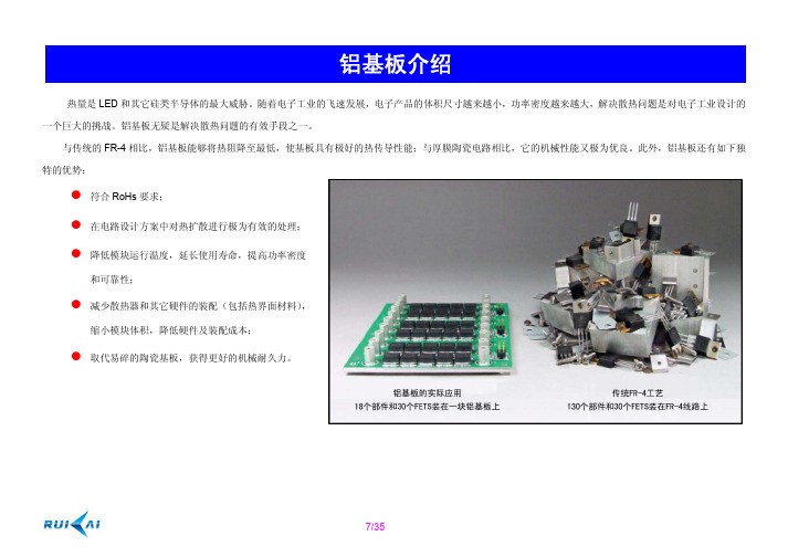 铝基板及导热界面材料使用说明
