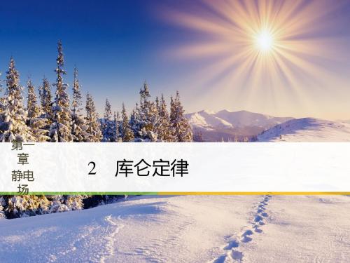 2018物理人教(浙江)选修3-1课件：第一章 静电场 2