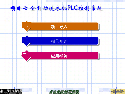 全自动洗衣机控制系统(PLC)