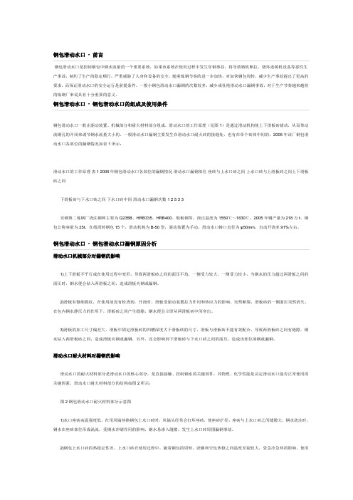 钢包滑动水口