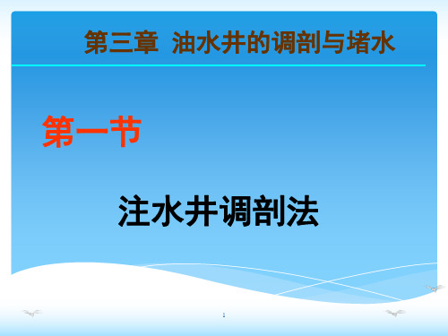 2油水井调剖堵水剂讲解