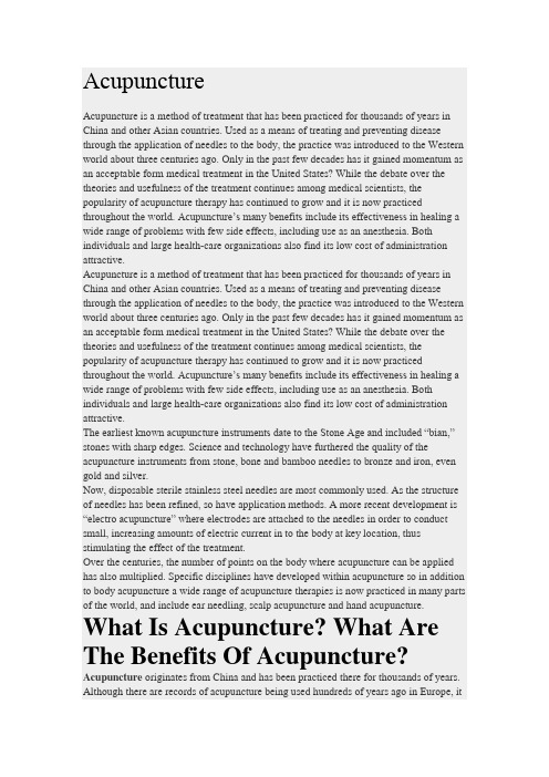 acupuncture