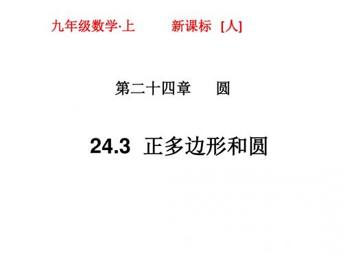 正多边形和圆PPT精品课件1