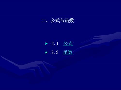 Excel2003公式与函数