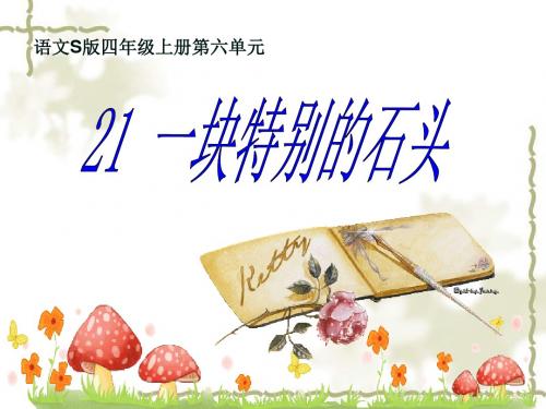 语文S(部编)版四年级上册《六单元  21 一块特别的石头》公开课课件_6