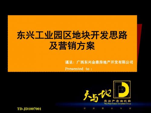 广西东兴工业园区地块开发思路及营销方案60P