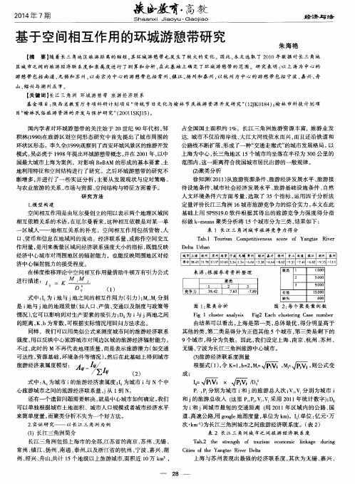 基于空间相互作用的环城游憩带研究