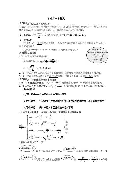 万有引力与航天