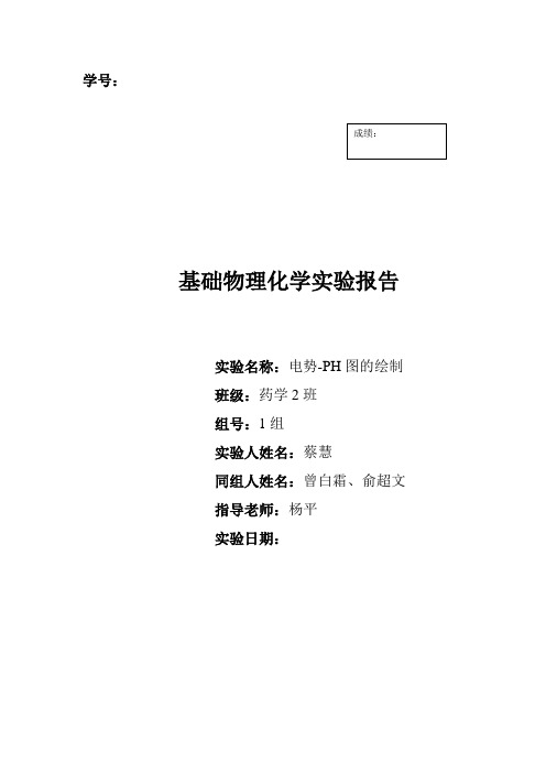 电势-PH图的绘制