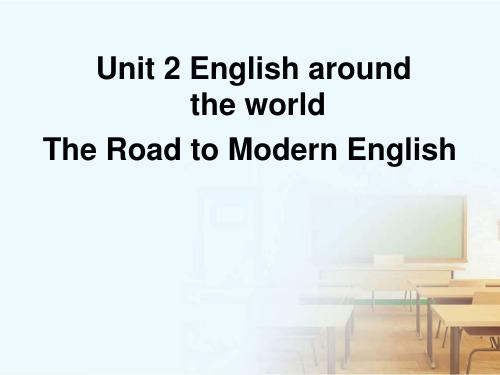 《English around the World 》3高一英语同课异构说课获奖教学课件