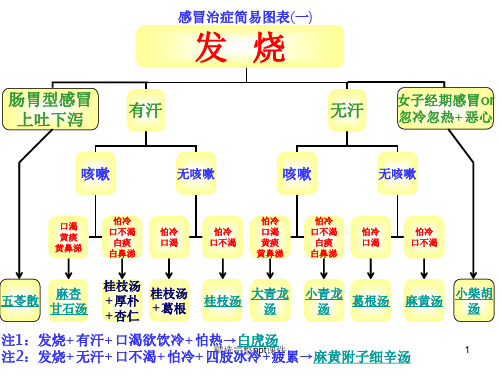 倪海厦经方治感冒简易图表