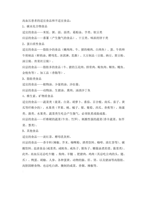 《高血压饮食宜忌》word版