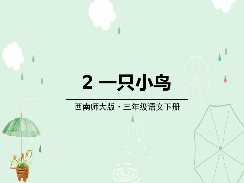 《一只小鸟》PPT课件下载
