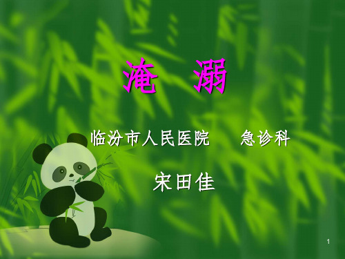 淹溺PPT演示课件