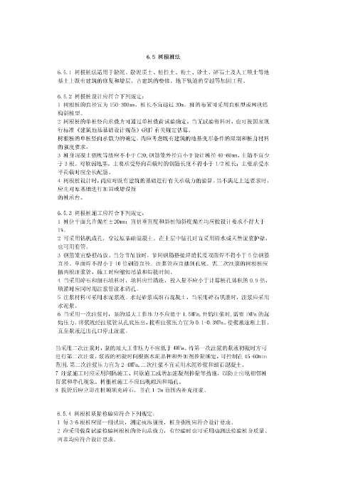 树根桩规范