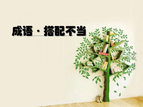 一轮复习·成语·搭配不当