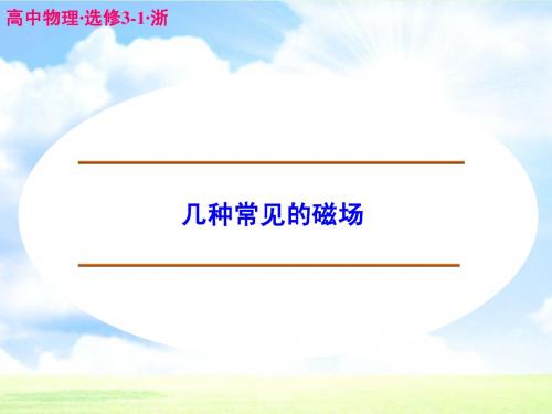 高中物理 几种常见的磁场课件 新人教版选修3-1
