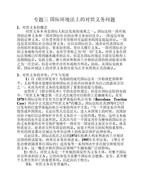 专题三 对世义务