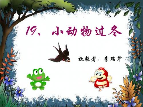 19小动物过冬