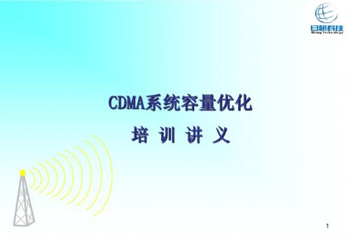 CDMA容量优化培训讲义(日讯)
