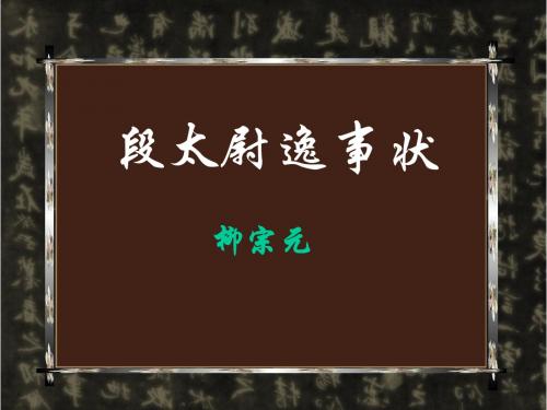 段太尉逸事状2