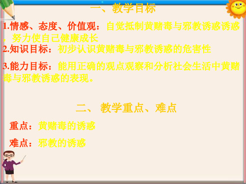 七年级政治上册《8.1身边的诱惑》课件2 新人教版
