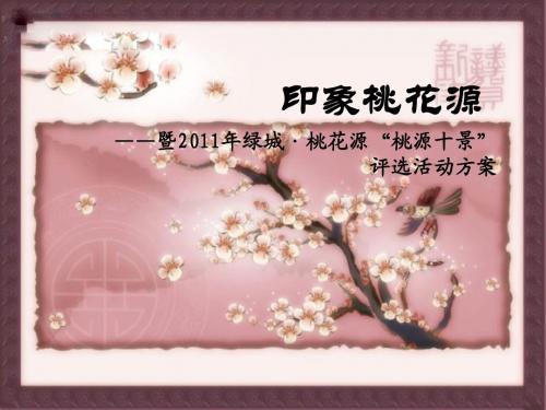 印象桃花源活动方案