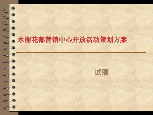 水榭花都营销中心开盘活动策划1