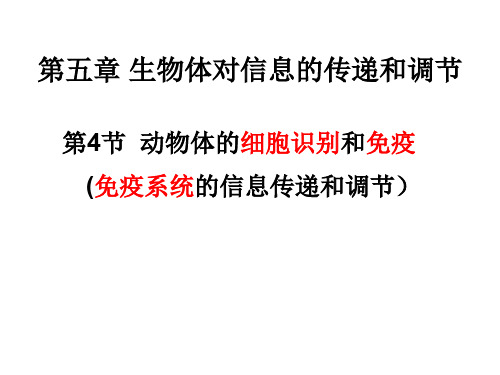 动物细胞识别和免疫