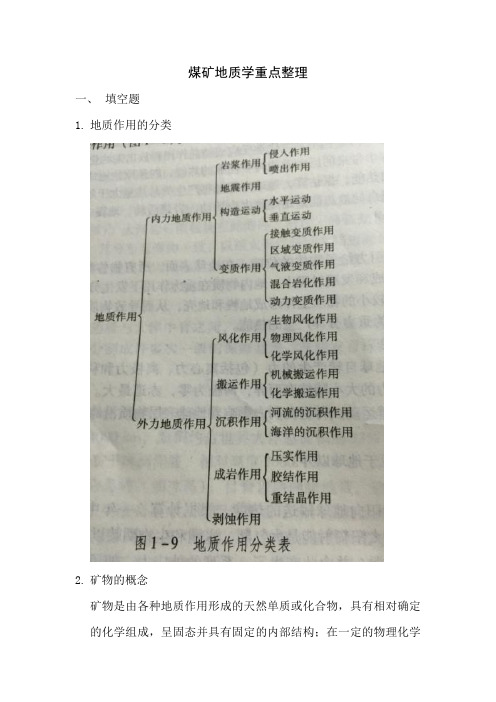 煤矿地质学重点整理