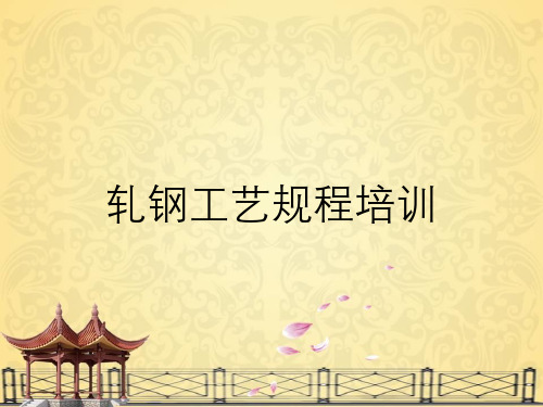 轧钢工艺规程培训
