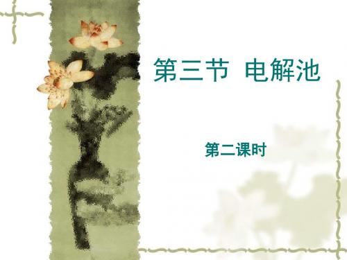 第三节 电解池(第二课时)
