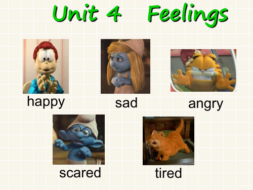 剑桥英语三年级下册Unit 4 Feelings 3课件