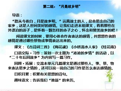 人教版五年级上册语文第二单元整组教学ppt