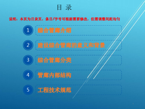 城市综合管廊培训