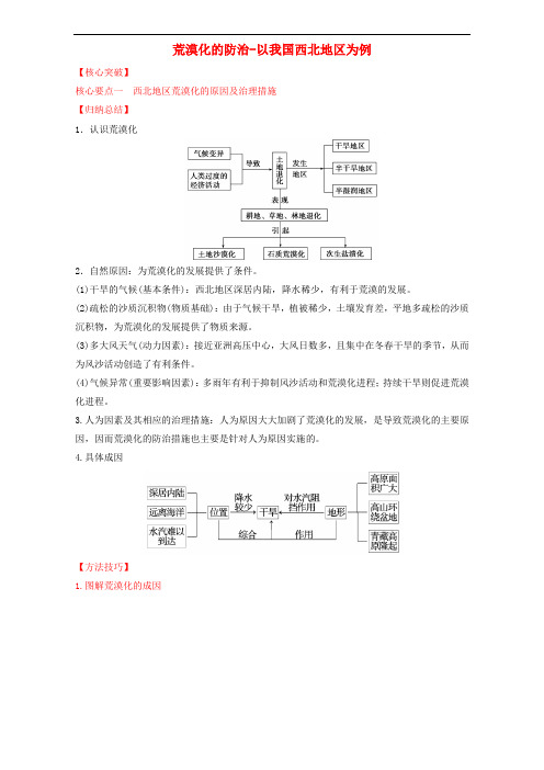 高中地理 专题2.1 荒漠化的防治以我国西北地区为例(讲)(提升版)(含解析)新人教版必修3