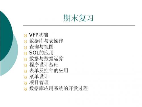 vfp期末复习