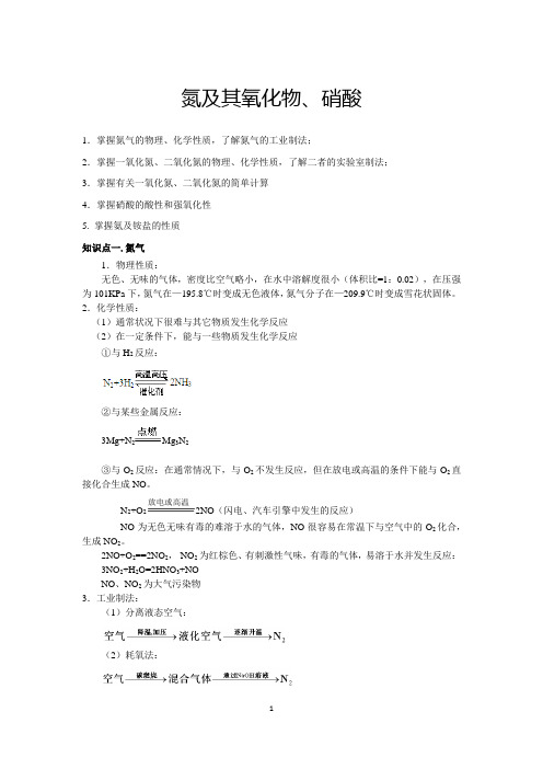 氮及其氧化物、硝酸