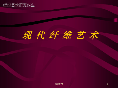 《现代纤维艺术》PPT课件
